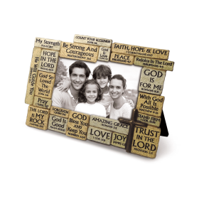 Stacked Stones Scripture Frame