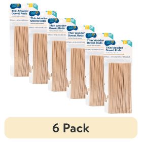 (6 pack) Hello Hobby Wood Dowels, 50-Pack