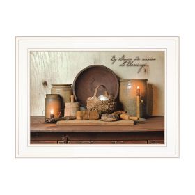 "By Grace" By Susie Boyer, Ready to Hang Framed Print, White Frame