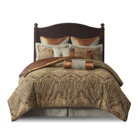 10 Piece Jacquard Comforter Set