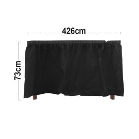 Plastic Table Apron  12PC Black (Color: Black)