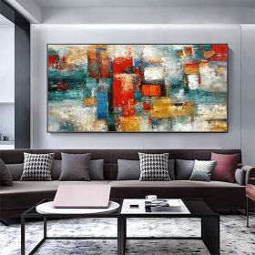 Hand Oil Paintings Wall Art On Canvas Wall Art Decoration Modern Abstract Picture For Home Living Room hallway bedroom luxurious decorative paint (size: 70x140cm)